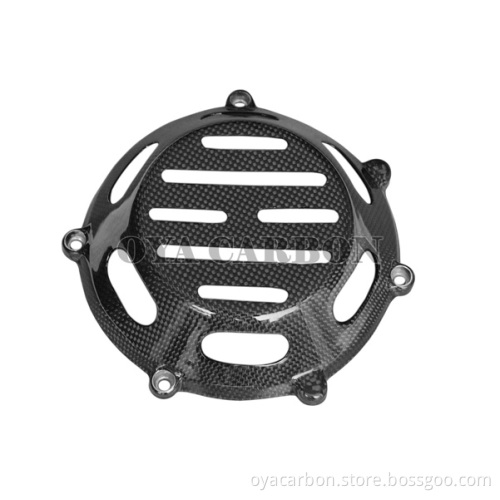 Carbon Fiber Vented Dry Clutch Cover for Motorbike Ducati (Air Cooled 4V Engine)